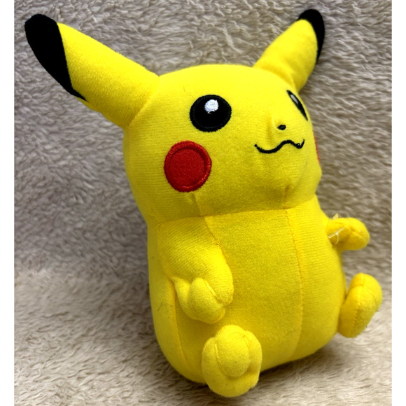 Official Licensed Pokemon Pikachu Plush Stuffed Animal Toy 6.5" - Picture 1 of 6
